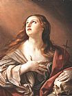 Magdalene Canvas Paintings - The Penitent Magdalene By Guido Reni